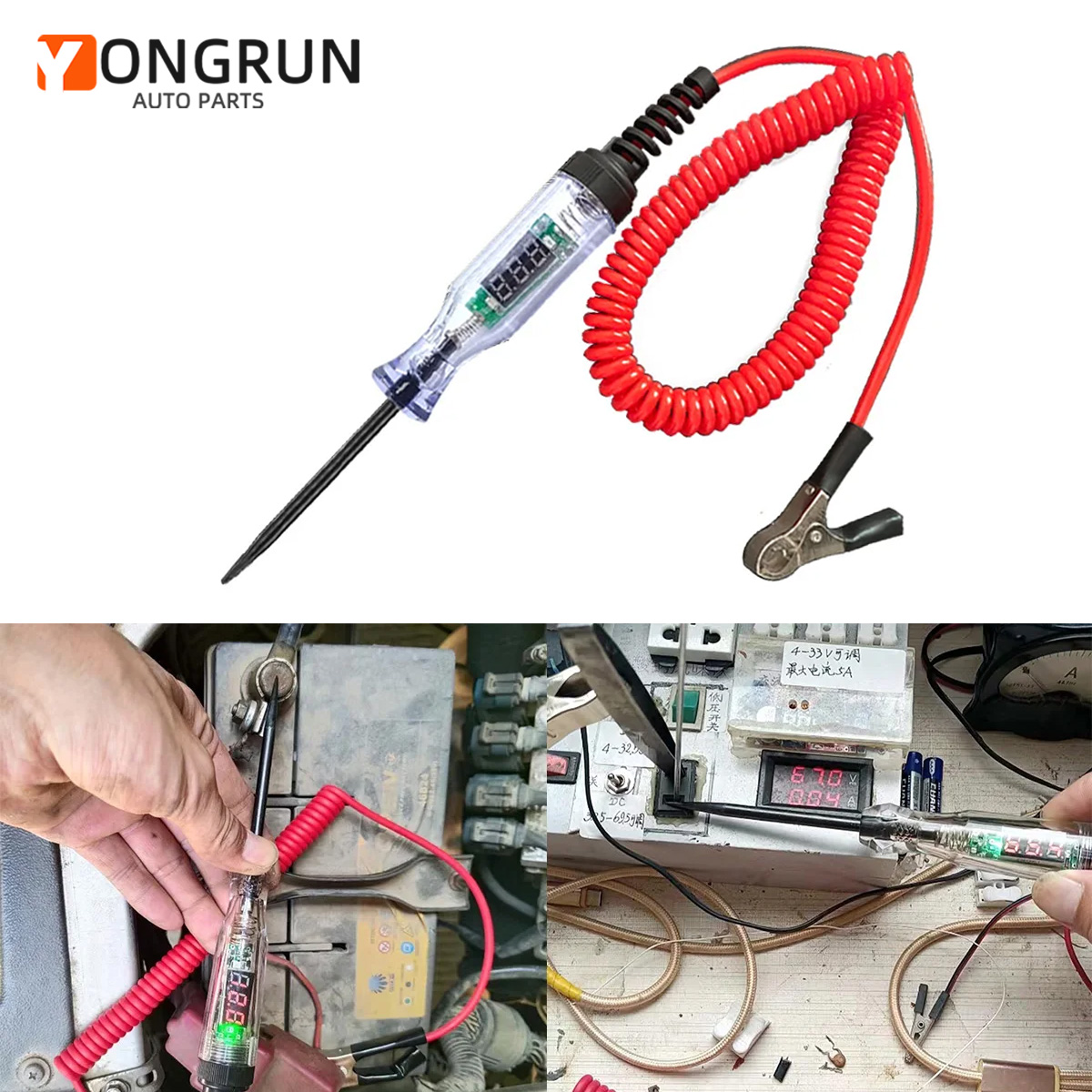 Car Diagnostic Tool - Testeur de Circuit automobile 6V-24V/5V-90V, outil