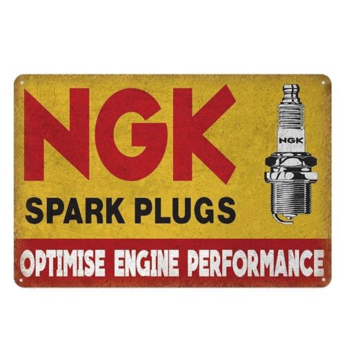 Spark Plug - Plaque murale rétro en étain pour